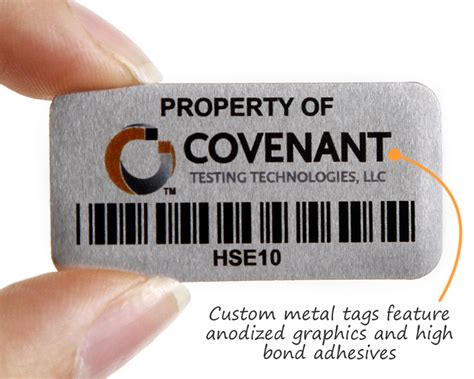 metallic label plate for photo boxes|Custom Aluminum Tags .